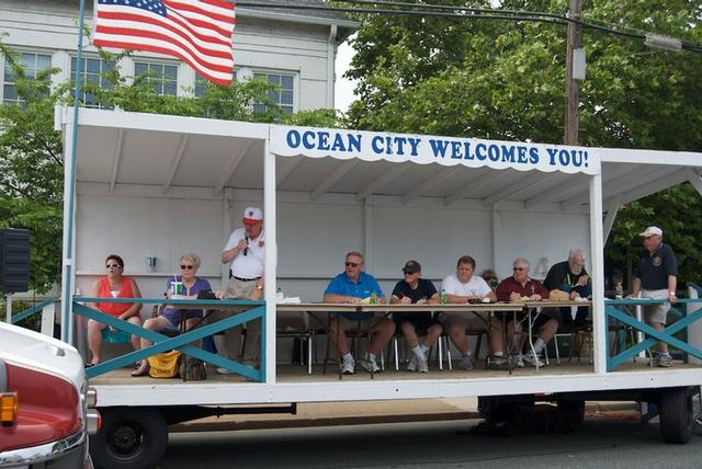 Chief McHenry is a judge at the 2011 Firemen's Convention Parade in Ocean City.